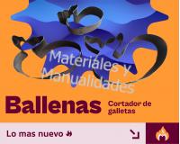 Cortador De Galletas de Ballena Utensilio para Decoración Tortas